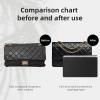 imageDGAZ Bag Pillow Shaper Insert for Chanel 255 Bags Silky Pillow Shaper for Luxury HandbagsWhiteBag 24Black