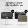 imageDGAZ Bag Pillow Shaper Insert for Chanel 255 Bags Silky Pillow Shaper for Luxury HandbagsWhiteBag 24Etoupe Grey