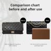 imageDGAZ Bag Pillow Shaper Insert for Chanel 255 Bags Silky Pillow Shaper for Luxury HandbagsWhiteBag 24Gold