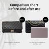 imageDGAZ Bag Pillow Shaper Insert for Chanel 255 Bags Silky Pillow Shaper for Luxury HandbagsWhiteBag 24Konjac Purple