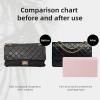 imageDGAZ Bag Pillow Shaper Insert for Chanel 255 Bags Silky Pillow Shaper for Luxury HandbagsWhiteBag 24Pink