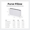 imageDGAZ Bag Pillow Shaper Insert for Chanel 255 Bags Silky Pillow Shaper for Luxury HandbagsWhiteBag 24White
