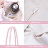 imageDGAZ Designer Hobo Bags for Women Large Shoulder Bags Luxury Tote Bag with ZipperFragrant Pink