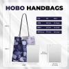 imageDGAZ Designer Hobo Bags for Women Large Shoulder Bags Luxury Tote Bag with ZipperLace Hydrangea