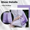 imageDGAZ Designer Hobo Bags for Women Large Shoulder Bags Luxury Tote Bag with ZipperLavender Sequins