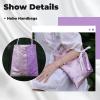 imageDGAZ Designer Hobo Bags for Women Large Shoulder Bags Luxury Tote Bag with ZipperPurple Butterfly
