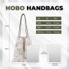 imageDGAZ Designer Hobo Bags for Women Luxury Tote Bag with Zipper Large Shoulder BagsOrchid Grass