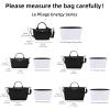 imageDGAZ Lightweight Purse Organizer Insert for Longchamp Le Pliage Energy Series Bagsilk and DupontPaper handbag inner for Luxury BagsBlackLe Pliage Energy XSCraie