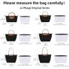 imageDGAZ Lightweight Purse Organizer Insert for Longchamp Le Pliage Original Series Bagsilk and DupontPaper handbag inner for Luxury BagsCraieLE PLIAGE LHandle height about 9 cmEtoupe grey