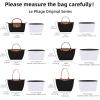 imageDGAZ Lightweight Purse Organizer Insert for Longchamp Le Pliage Original Series Bagsilk and DupontPaper handbag inner for Luxury BagsCraieLE PLIAGE LHandle height about 9 cmRose dragee
