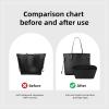 imageDGAZ Purse Organizer Insert Fits NeverfullMiniPMMMGM BagsSilk Bag OrganizerLuxury Handbag ampamp Tote ShaperMM Rouge HBlack