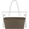imageDGAZ Purse Organizer Insert Fits NeverfullMiniPMMMGM BagsSilk Bag OrganizerLuxury Handbag ampamp Tote ShaperMM Rouge HEtoupe grey