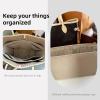 imageDGAZ Purse Organizer Insert Fits NeverfullMiniPMMMGM BagsSilk Bag OrganizerLuxury Handbag ampamp Tote ShaperMM Rouge HGris tourterelle
