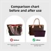imageDGAZ Purse Organizer Insert Fits NeverfullMiniPMMMGM BagsSilk Bag OrganizerLuxury Handbag ampamp Tote ShaperMM Rouge HRouge moyen