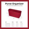 imageDGAZ Purse Organizer Insert Fits NeverfullMiniPMMMGM BagsSilk Bag OrganizerLuxury Handbag ampamp Tote ShaperMM Rouge HWine Red