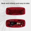 imageDGAZ Purse Organizer Insert for Chanel 19 BagsSilk Bag OrganizerLuxury Handbag ampamp Tote Shaper Burgundy19Flap26Burgundy