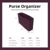 imageDGAZ Purse Organizer Insert for Chanel 19 BagsSilk Bag OrganizerLuxury Handbag ampamp Tote Shaper Burgundy19Flap26Fuchsia