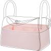 imageDGAZ Purse Organizer InsertSilk Bag OrganizerLuxury Handbag ampamp Tote Shaper Fits Lindy 19263034 BagsPinkLD26Pink