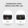 imageDGAZ Purse Organizer Silky Smooth For Gucci Marmont 16222631 BagsSilkLuxury Handbag Tote in Bag Shapers Black M31Rouge Cassque