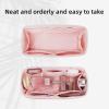 imageDGAZ Purse Organizer Silky Smooth For LV Graceful PMMM BagsSilkLuxury Handbag Tote in Bag Shapers Peach Pink PMPink