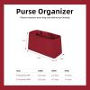 imageDGAZ Purse Organizer Silky Smooth For LV Graceful PMMM BagsSilkLuxury Handbag Tote in Bag Shapers Peach Pink PMWine Red