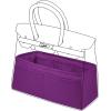 imageDGAZ Purse Organizer Silky SmoothSilkLuxury Handbag Tote in Bag Shapers Women Fits Birkin25303540 Bags Etoupe grey BK30Anemone