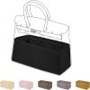 imageDGAZ Purse Organizer Silky SmoothSilkLuxury Handbag Tote in Bag Shapers Women Fits Birkin25303540 Bags Etoupe grey BK30Black