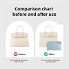 imageDGAZ Purse Organizer Silky SmoothSilkLuxury Handbag Tote in Bag Shapers Women Fits Birkin25303540 Bags Etoupe grey BK30Celeste