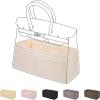 imageDGAZ Purse Organizer Silky SmoothSilkLuxury Handbag Tote in Bag Shapers Women Fits Birkin25303540 Bags Etoupe grey BK30Craie