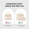 imageDGAZ Purse Organizer Silky SmoothSilkLuxury Handbag Tote in Bag Shapers Women Fits Birkin25303540 Bags Etoupe grey BK30Custom