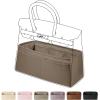 imageDGAZ Purse Organizer Silky SmoothSilkLuxury Handbag Tote in Bag Shapers Women Fits Birkin25303540 Bags Etoupe grey BK30Etoupe grey