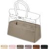 imageDGAZ Purse Organizer Silky SmoothSilkLuxury Handbag Tote in Bag Shapers Women Fits Birkin25303540 Bags Etoupe grey BK30Gris tourterelle