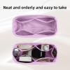imageDGAZ Purse Organizer Silky SmoothSilkLuxury Handbag Tote in Bag Shapers Women Fits Birkin25303540 Bags Etoupe grey BK30Mauve Sylvestre