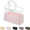 imageDGAZ Purse Organizer Silky SmoothSilkLuxury Handbag Tote in Bag Shapers Women Fits Birkin25303540 Bags Etoupe grey BK30Pink
