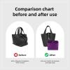 imageDGAZ Purse Organizer Silky SmoothSilkLuxury Handbag Tote in Bag Shapers Women Fits picotin1822Bags Etoupe grey PC18Anemone