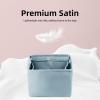 imageDGAZ Purse Organizer Silky SmoothSilkLuxury Handbag Tote in Bag Shapers Women Fits picotin1822Bags Etoupe grey PC18Azure