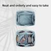 imageDGAZ Purse Organizer Silky SmoothSilkLuxury Handbag Tote in Bag Shapers Women Fits picotin1822Bags Etoupe grey PC18Azure