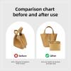 imageDGAZ Purse Organizer Silky SmoothSilkLuxury Handbag Tote in Bag Shapers Women Fits picotin1822Bags Etoupe grey PC18Biscuit color