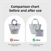 imageDGAZ Purse Organizer Silky SmoothSilkLuxury Handbag Tote in Bag Shapers Women Fits picotin1822Bags Etoupe grey PC18Bleu Pale
