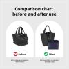 imageDGAZ Purse Organizer Silky SmoothSilkLuxury Handbag Tote in Bag Shapers Women Fits picotin1822Bags Etoupe grey PC18Blue Nuit