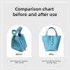 imageDGAZ Purse Organizer Silky SmoothSilkLuxury Handbag Tote in Bag Shapers Women Fits picotin1822Bags Etoupe grey PC18Candy Blue
