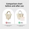imageDGAZ Purse Organizer Silky SmoothSilkLuxury Handbag Tote in Bag Shapers Women Fits picotin1822Bags Etoupe grey PC18Craie