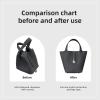 imageDGAZ Purse Organizer Silky SmoothSilkLuxury Handbag Tote in Bag Shapers Women Fits picotin1822Bags Etoupe grey PC18Etain
