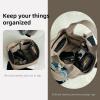 imageDGAZ Purse Organizer Silky SmoothSilkLuxury Handbag Tote in Bag Shapers Women Fits picotin1822Bags Etoupe grey PC18Etoupe grey