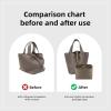 imageDGAZ Purse Organizer Silky SmoothSilkLuxury Handbag Tote in Bag Shapers Women Fits picotin1822Bags Etoupe grey PC18Etoupe grey