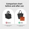 imageDGAZ Purse Organizer Silky SmoothSilkLuxury Handbag Tote in Bag Shapers Women Fits picotin1822Bags Etoupe grey PC18Feu Orange