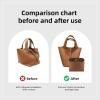 imageDGAZ Purse Organizer Silky SmoothSilkLuxury Handbag Tote in Bag Shapers Women Fits picotin1822Bags Etoupe grey PC18Gold