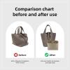 imageDGAZ Purse Organizer Silky SmoothSilkLuxury Handbag Tote in Bag Shapers Women Fits picotin1822Bags Etoupe grey PC18Gris tourterelle