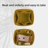 imageDGAZ Purse Organizer Silky SmoothSilkLuxury Handbag Tote in Bag Shapers Women Fits picotin1822Bags Etoupe grey PC18Jaune amber