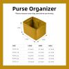 imageDGAZ Purse Organizer Silky SmoothSilkLuxury Handbag Tote in Bag Shapers Women Fits picotin1822Bags Etoupe grey PC18Jaune amber